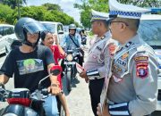 Satlantas Polresta Palangka Raya Edukasi Pengendara di Lampu Merah, Dorong Kesadaran Keselamatan Lalu Lintas