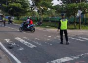 Jaga Keselamatan Pelajar, Personel Batalyon A Pelopor Rutin Gelar Strong Point di SMAN 6 Palangka Raya
