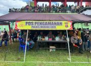Polres Murung Raya Amankan Kampanye Akbar Paslon 01 Di Stadion Willy M. Yoseph
