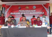Polres Katingan Musnahkan 55,28 Gram Sabu Hasil Pengungkapan Kasus Narkotika