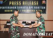 Kodim 1016/Plk Gelar Press Release Penyerahan Senjata Api Rakitan 