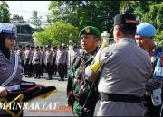 Ikuti Apel Gelar Pasukan, Kodim 1016/Palangka Raya Siap Dukung Penuh Polres Palangka Raya, Amankan Natal Dan Tahun Baru