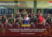 Danyonif 631/Atg Menerima Kunker Tim Komisi I DPR RI
