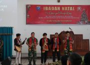 Anggota Kodim 1016/Plk Turut Memeriahkan Perayaan Natal Prajurit TNI Dan PNS Se-Garnizun Palangka Raya 