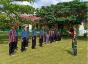 Babinsa Bekali Wasbang dan PBB Kepada Siswa SMAN 1 Permata Kecubung