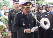 Kabag SDM Polresta Palangka Raya Pimpin Apel Persada Pemakaman Almarhum Bripka Heprie  