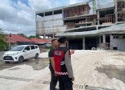 Satsamapta Polresta Palangka Raya Patroli ke Lokasi Pembangunan Duta Mall