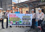 Budayakan Tertib Berkendara, Anggota Satlantas Polresta Palangka Raya Gelar Sosialisasi