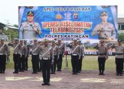 Polres Katingan Gelar Apel Pasukan Operasi Telabang 2025, Fokus Pada Keselamatan Lalu Lintas