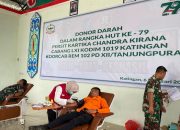 Peduli Sesama Persit Kartika Chandra Kirana Gelar Donor Darah di Kodim 1019/Ktg