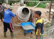 Satgas TMMD ke 123 Kodim 1015/Sampit Gunakan Arco Angkut Semen.