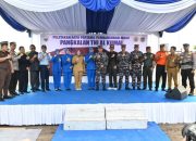 Danlanud Iskandar Hadiri Peletakan Batu Pertama Pembangunan Mako Lanal Kumai 