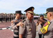 Kapolres Katingan Pimpin Apel Kenaikan Pangkat Pengabdian