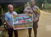 Upaya Pencegahan Penebangan Hutan secara Liar (Ilegal Logging), Bhabinkamtibmas sosialisasi kepada masyarakat