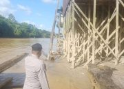 Debit Air terpantau Menurun, Polsek Katingan Hulu dan Bukit Raya Imbau Warga agar tetap waspada