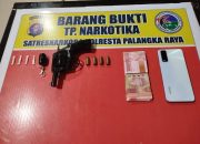 Satresnarkoba Polresta Palangka Raya Ungkap Kasus Sabu Disertai Temuan Senjata Api Rakitan dari Mo