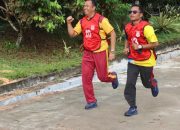 Tingkatkan Kebugaran Jasmani Personel Polres Lamandau Tes Kesamaptaan