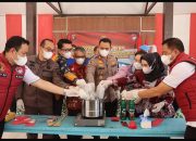 Polres Lamandau Gelar Konferensi Pers dan Pemusnahan Barang Bukti Narkotika