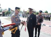 Kapolres Katingan Pimpin Upacara Purna Bhakti, Apresiasi Personel Yang Akan Pensiun