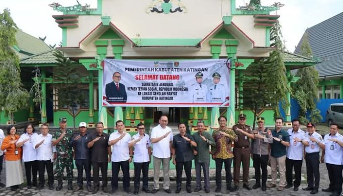 Kapolres Katingan Dampingi Sekjen Kemensos RI, Pastikan Kesiapan Sekolah Rakyat di Katingan