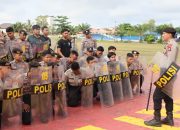 Siaga Potensi Gangguan Massa, Personel Siaga Dalmas Laksanakan Latihan