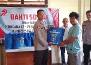Dalam Rangka HUT Bhayangkara Ke – 79, Polsek Katingan Hulu Bagikan Bansos Kepada Purnawirawan dan Masyarakat Kec. Katingan Hulu 