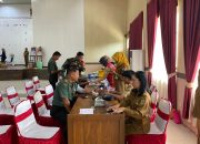 Wujud Kepedulian,Sambut Hut Kodam XII/TPR ke 67,Kodim 1019/Katingan Gelar Bakti Sosial Donor Darah.