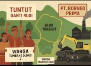Warga Tumbang Olong 2 dan Mantiat Pari Kecamatan Tanah Siang, Tuntut Ganti Rugi Lahan Blok Takalot yang Dikuasai PT. Borneo Prima