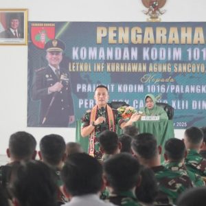 Sambut Pejabat Dandim Baru, Kodim Palangka Raya Gelar Tradisi Satuan