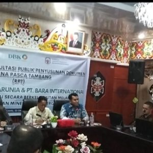 PT. DBK & Bara Internasional Gelar Sosialisasi Rencana Pasca Tambang di Murung Raya
