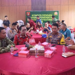 Wakapolres Katingan Hadiri Kegiatan Komunikasi Sosial Bersama Aparat Pemerintah yang Dipimpin Dandim 1019/Katingan