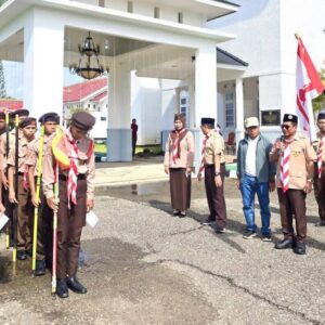 Bupati Heriyus Lepas Kontingen Jambore Daerah Murung Raya