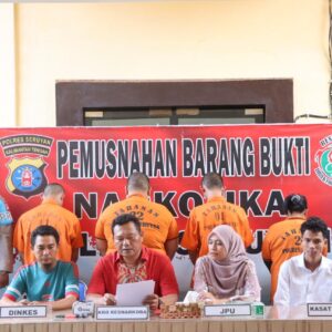 57 Bungkus Sabu Dimusnahkan,Polres Seruyan Pertegaskan Komitmen Perang Terhadap Narkoba.