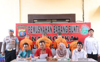 57 Bungkus Sabu Dimusnahkan,Polres Seruyan Pertegaskan Komitmen Perang Terhadap Narkoba.