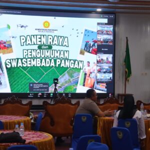 Polres Seruyan Hadiri Pengumuman Swasembada Pangan Bersama Presiden RI.