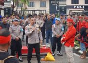 Kapolres Paser Sambut Baik Aksi Damai Tariu Borneo Bangkule Rajakng (TBBR), Terkait Kasus Penganiayaan di Dusun Muara Kate Desa Muara Langon Kec.Muara Komam Kab.Paser Kaltim.