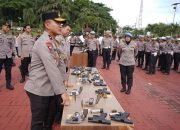 Pastikan Profesionalisme dan Keamanan, Wakapolda Kaltim Pimpin Pemeriksaan Senpi