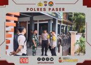 Komitmen Polres Paser, 100 Personel Amankan Pleno Tingkat Kabupaten
