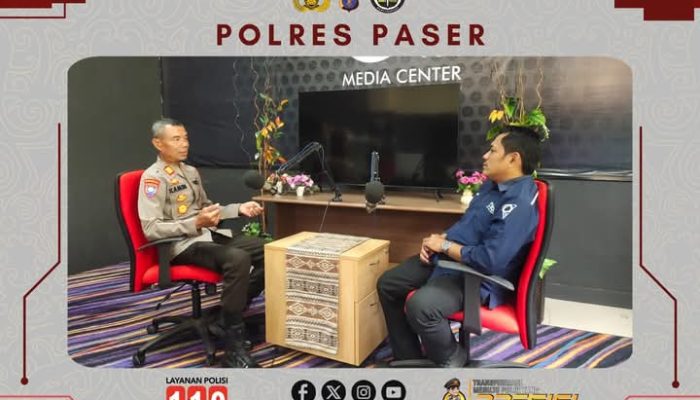Kapolres Paser Dorong Edukasi Kamtibmas Melalui Podcast, Antisipasi Hoaks Pasca  Pilkada 2024