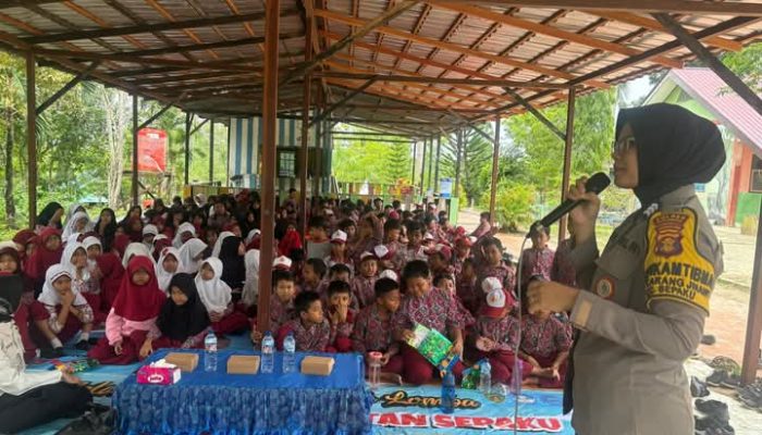 Polsek Sepaku Sosialisasikan Anti Bullying di SDN 006 Sepaku untuk Wujudkan Lingkungan Sekolah Aman