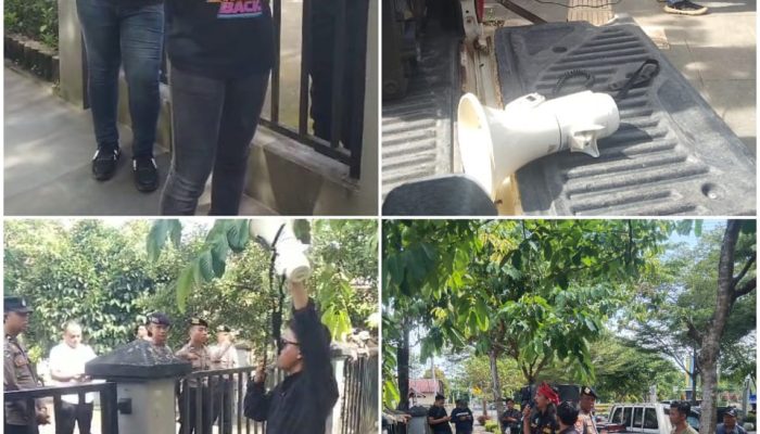 Aliansi Pemuda Tabalar Kab. Berau Kembali Menggelar Aksi Penolakan Izin PT.PSA  Didepan Kantor Dinas Perkebunan Kab.Berau