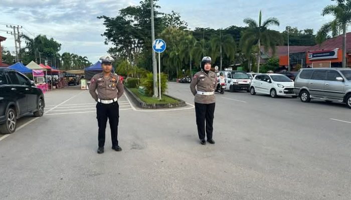 Satlantas Polres Paser Laksanakan Pengamanan dan Pengaturan Lalu Lintas dalam Kegiatan Car Free Day
