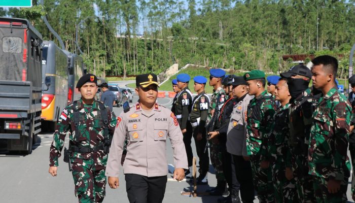 Apel Gabungan Pengamanan VVIP Sambut Kunjungan Ibu Wakil Presiden RI di IKN