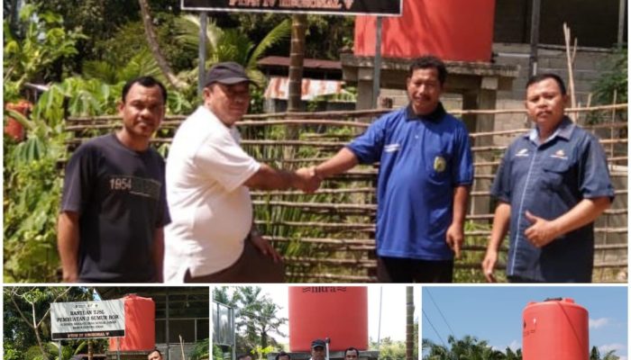 PTPN IV Salurkan Bantuan Sumur Bor untuk Warga Dusun Menanti Sanggau