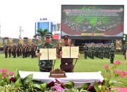 Kajati Kaltim Dan Kodam VI/ Mulawarman Lakukan Apel Gelar Pasukan Pengamanan Dan Penanda Tanganan Perjanjian Kerjasama