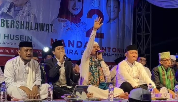 Calon Bupati Pesawaran Nomor Urut 02 Meriahkan Acara Shalawat Bersama Keluarga Besar Nahdlatul Ulama