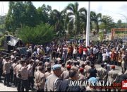 Polres Pesawaran Kerahkan 310 Personel, Aksi Damai Masyarakat Berlangsung Kondusif dan Aman