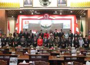 Kapolda Sumsel bersama Forkompimda Provinsi Sumsel mengikuti Pidato kenegaraan Presiden RI Jokowi dikantor DPRD Provinsi Sumsel