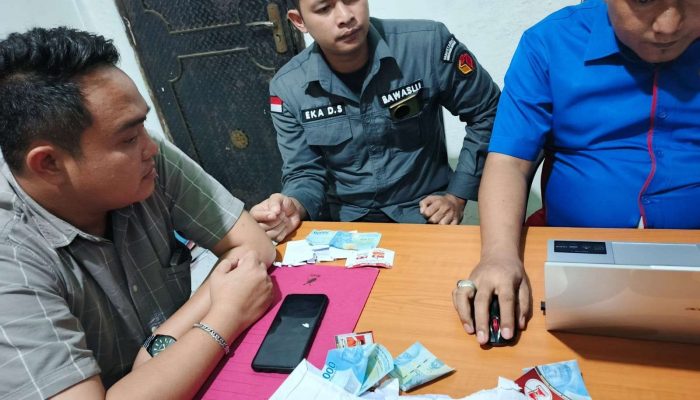 Dugaan Politik Uang Paslon Nomor 1 dilaporkan ke Gakumdu Pilkada Banyuasin