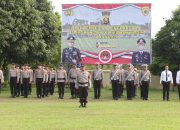 Kapolres Banyuasin Berikan Penghargaan kepada 18 Personil Berprestasi